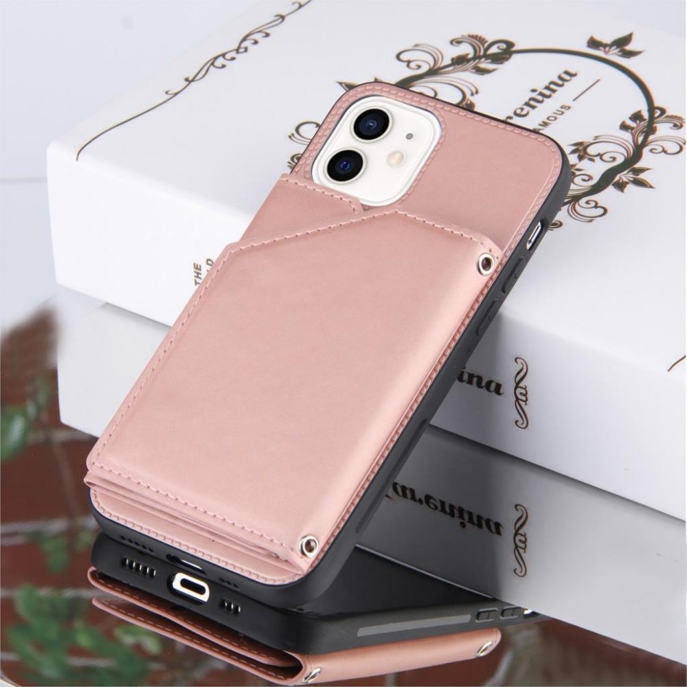 PU レザー iPhone 13 12 11 X 8 7 SE2 カード スロット ウォレットカバー - 画像 (15)