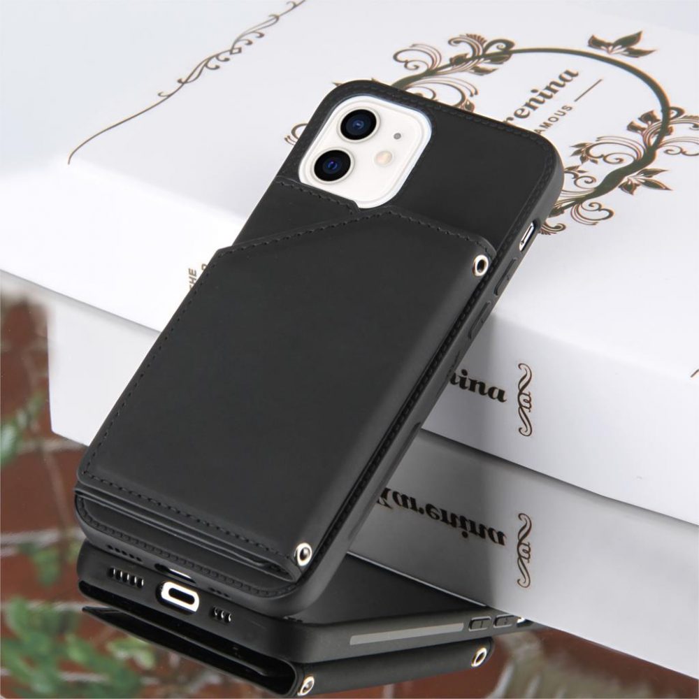 PU レザー iPhone 13 12 11 X 8 7 SE2 カード スロット ウォレットカバー - 画像 (13)