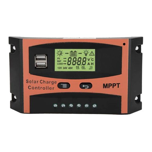 30A/40A/50A/60A MPPT 12V/24V LCD ソーラーパネル チャージコントローラー デュアル USB ソーラーパネル バッテリーレギュレーター