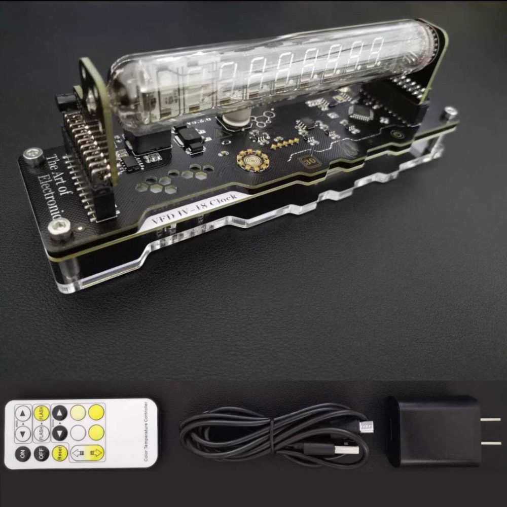 IV-18 VFD リファインニキシーチューブ クロック RGB LED - 画像 (13)