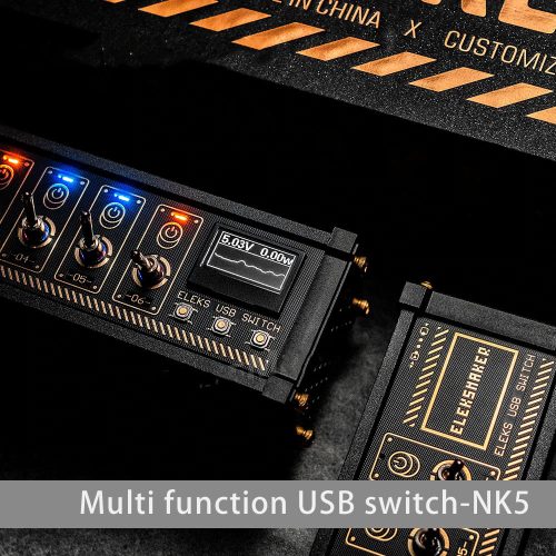 レトロデザイン USBハブ 独立トグルスイッチコントローラー