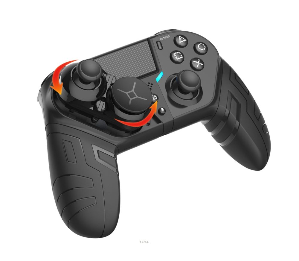Bluetooth ワイヤレス ゲームパッド コントローラー PS4 Elite/Slim/Pro Dualshock 4 対応 - 画像 (6)
