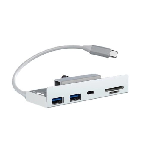 クリップ式 5ポート マルチ USB 3.0 ハブ SDカードリーダー iMac 2020-2022