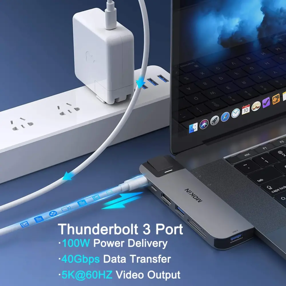 MacBook Pro/Air対応 マルチポート USB Type-C ハブ 4K HDMI ギガビットイーサーネット USB - 画像 (3)