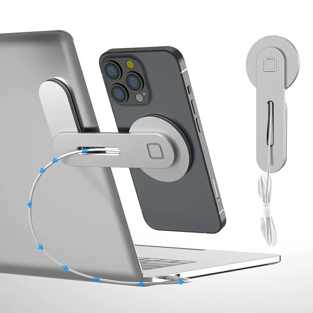 iPhone用 15W マグネットワイヤレス充電 スクリーンスタンド - 画像 (2)