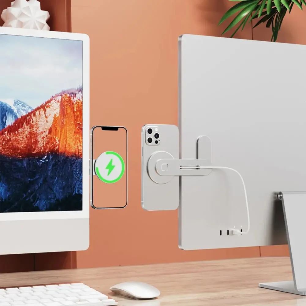 iPhone用 15W マグネットワイヤレス充電 スクリーンスタンド - 画像 (4)