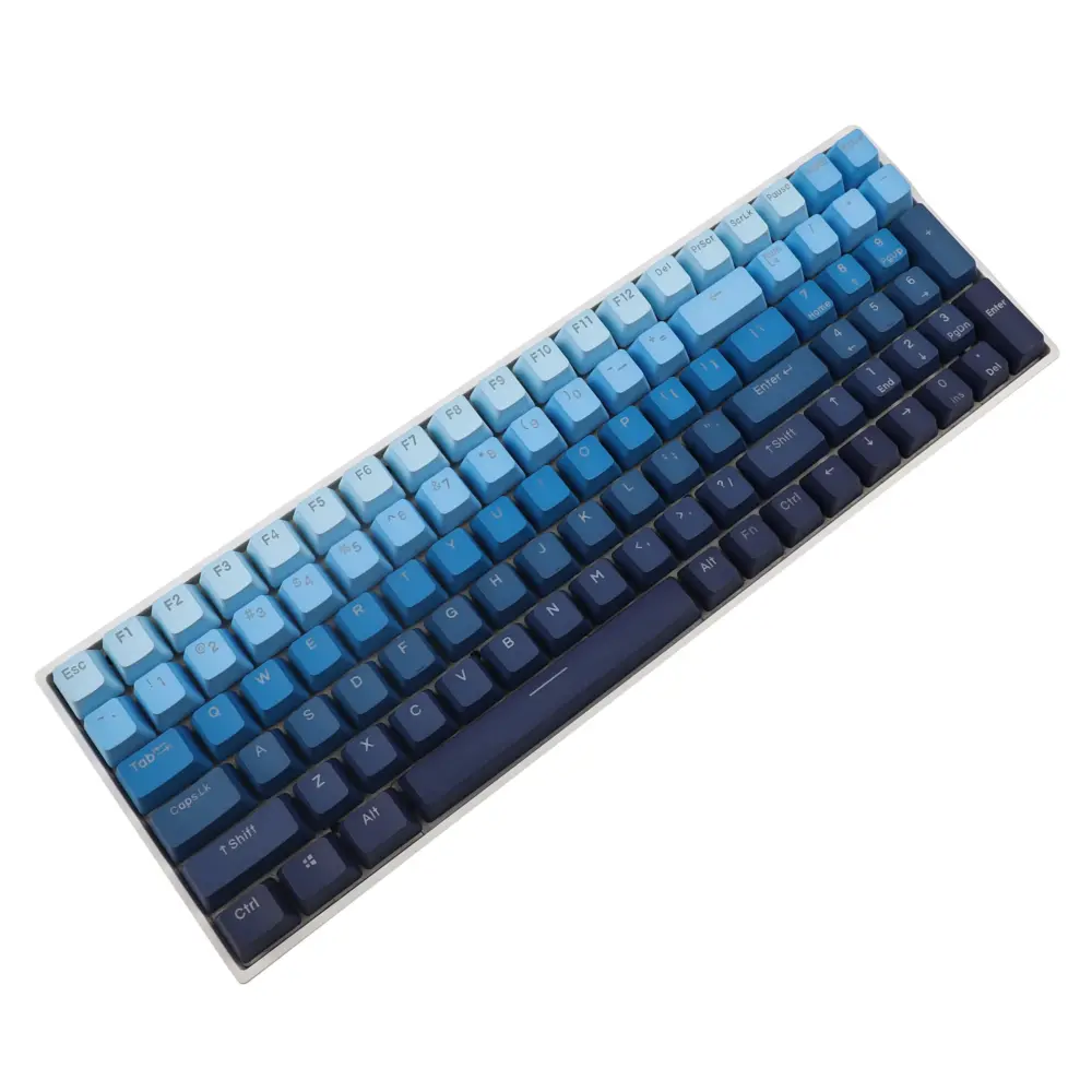 108 122 ブルー系グラデーション OEMプロファイル メカニカルキーボード キーキャップ - 画像 (2)
