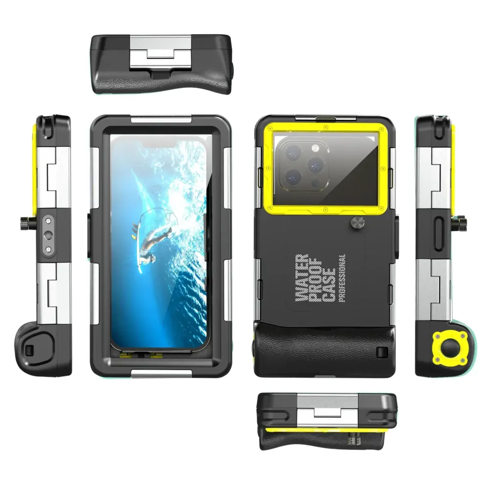 IP68 15m プロフェッショナル ダイビング スイミング 防水 スマートフォンケース - 画像 (5)
