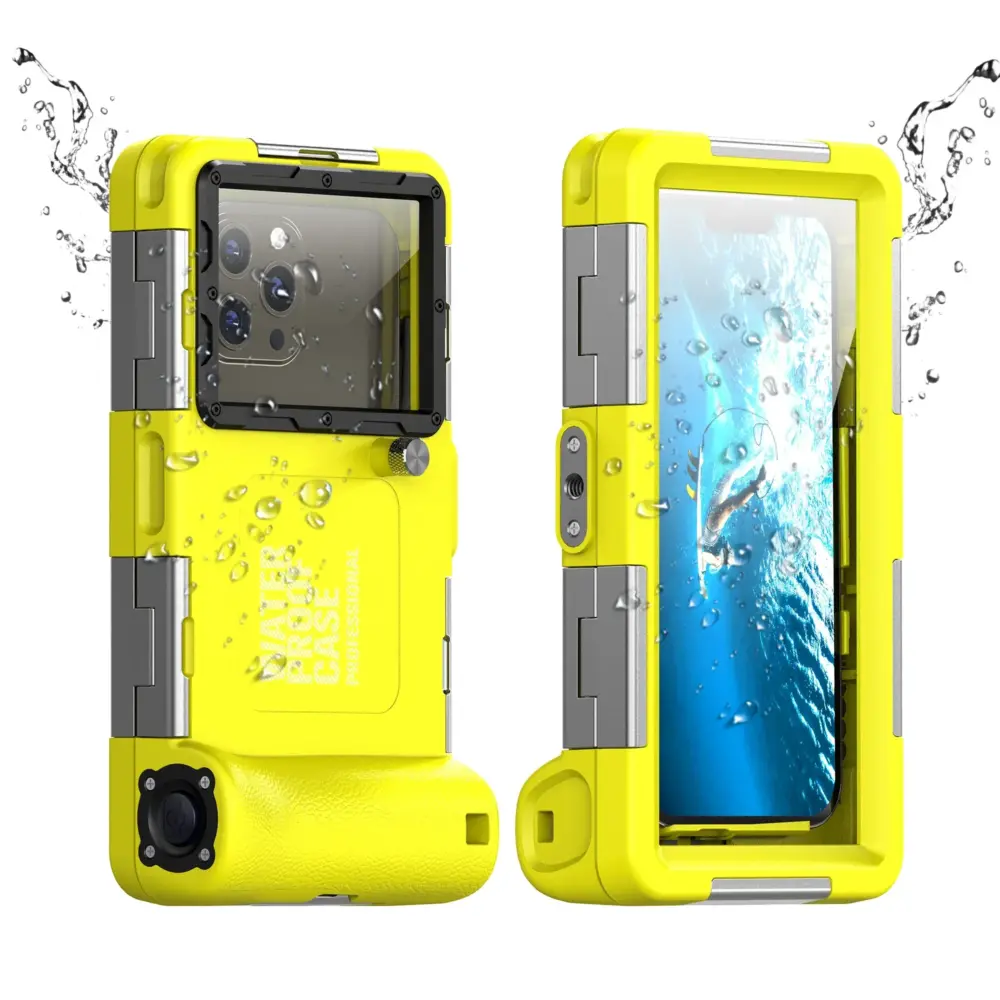 IP68 15m プロフェッショナル ダイビング スイミング 防水 スマートフォンケース - 画像 (2)
