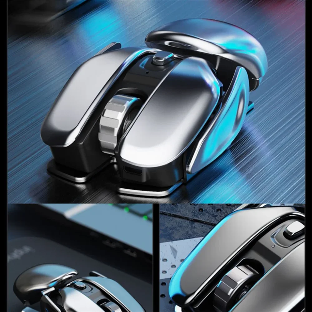 2.4GHz ワイヤレス 6ボタンミュート光学マウス 1600DPI - 画像 (5)