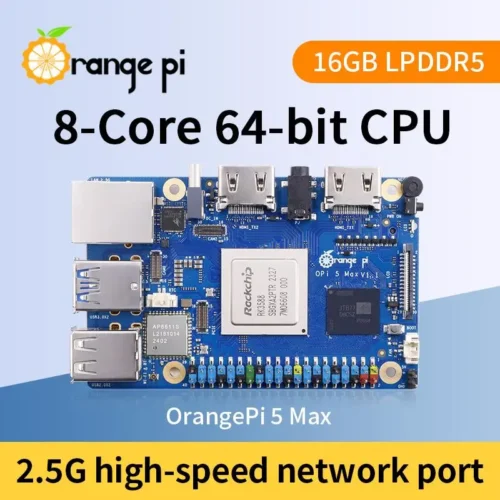 Orange Pi 5 Max シングル開発ボード 16GB RAM RK3588 M.2 PCIe 2.5G LAN WiFi+BT