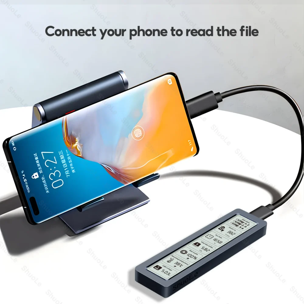 M.2 NVMe/SATA SSDケース USB 3.2 Gen 2 可視化ディスプレイ搭載 - 画像 (6)