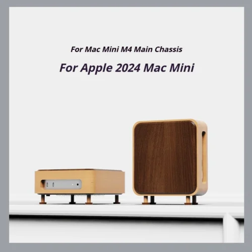 Mac Mini M4 ウォールナットシャーシ 天然木製ケース