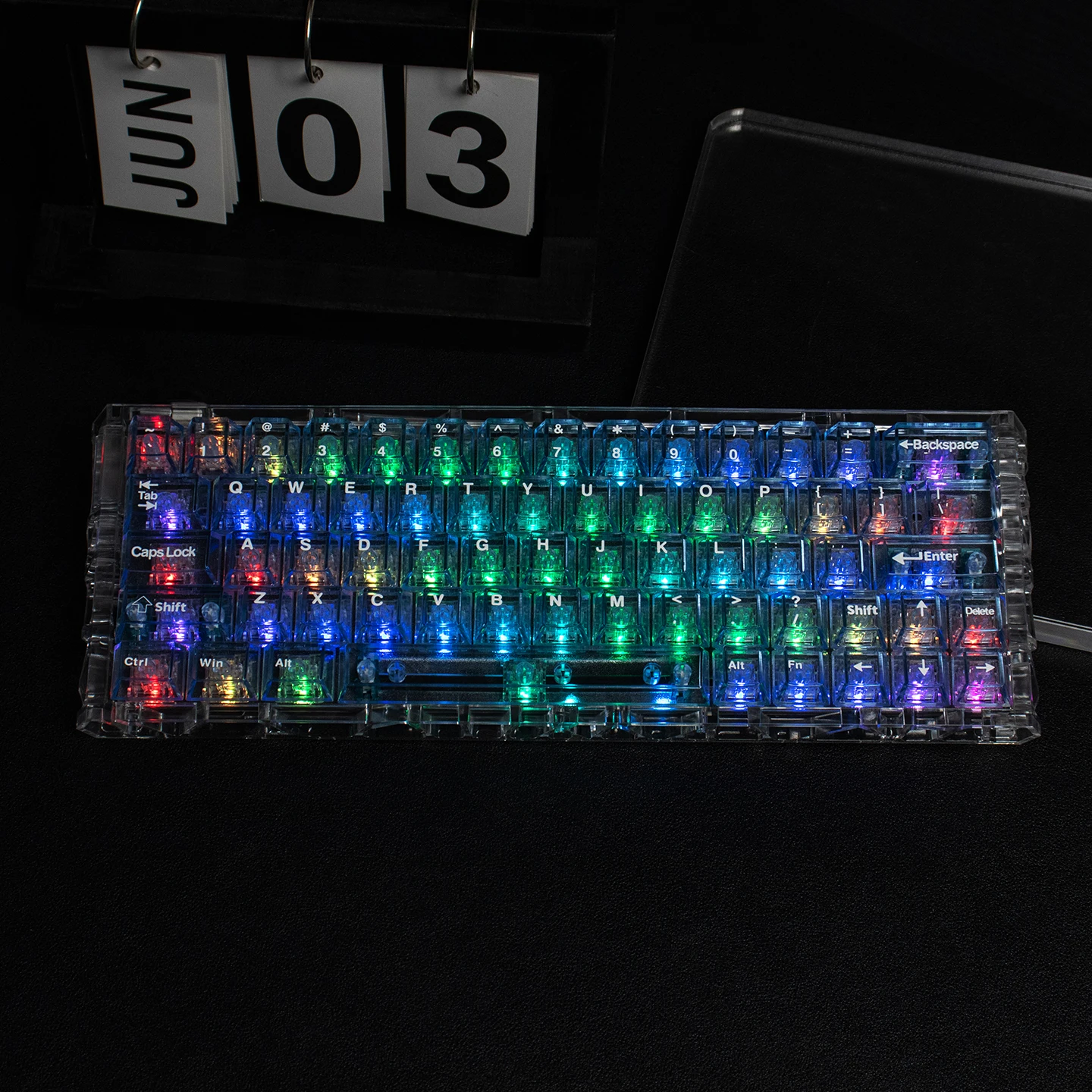 Cherryプロファイル 128キー スケルトン ブルー キーキャップ MX軸対応 - 画像 (4)