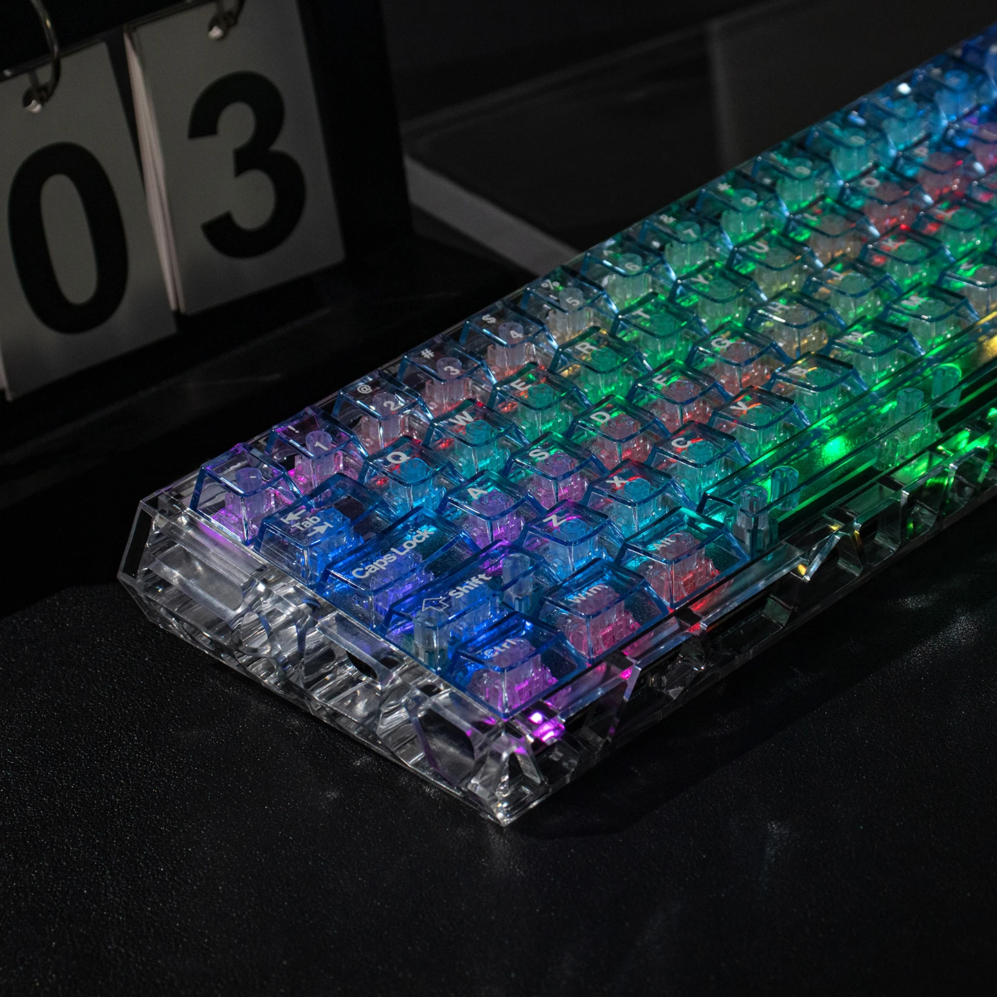 Cherryプロファイル 128キー スケルトン ブルー キーキャップ MX軸対応 - 画像 (5)