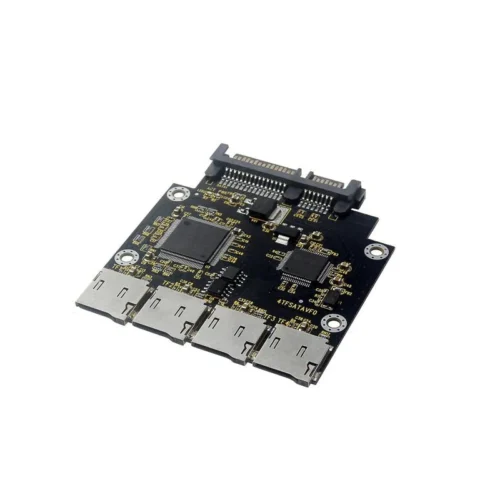 4枚挿し MicroSD to SATAアダプターカード