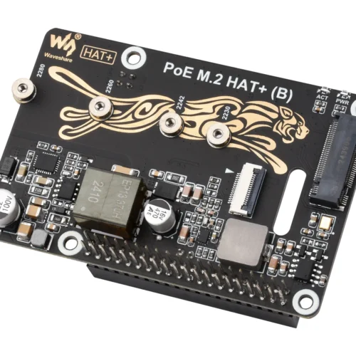 Raspberry Pi 5専用 PoE M.2 HAT+ (B)：NVMe SSD対応 拡張ボード