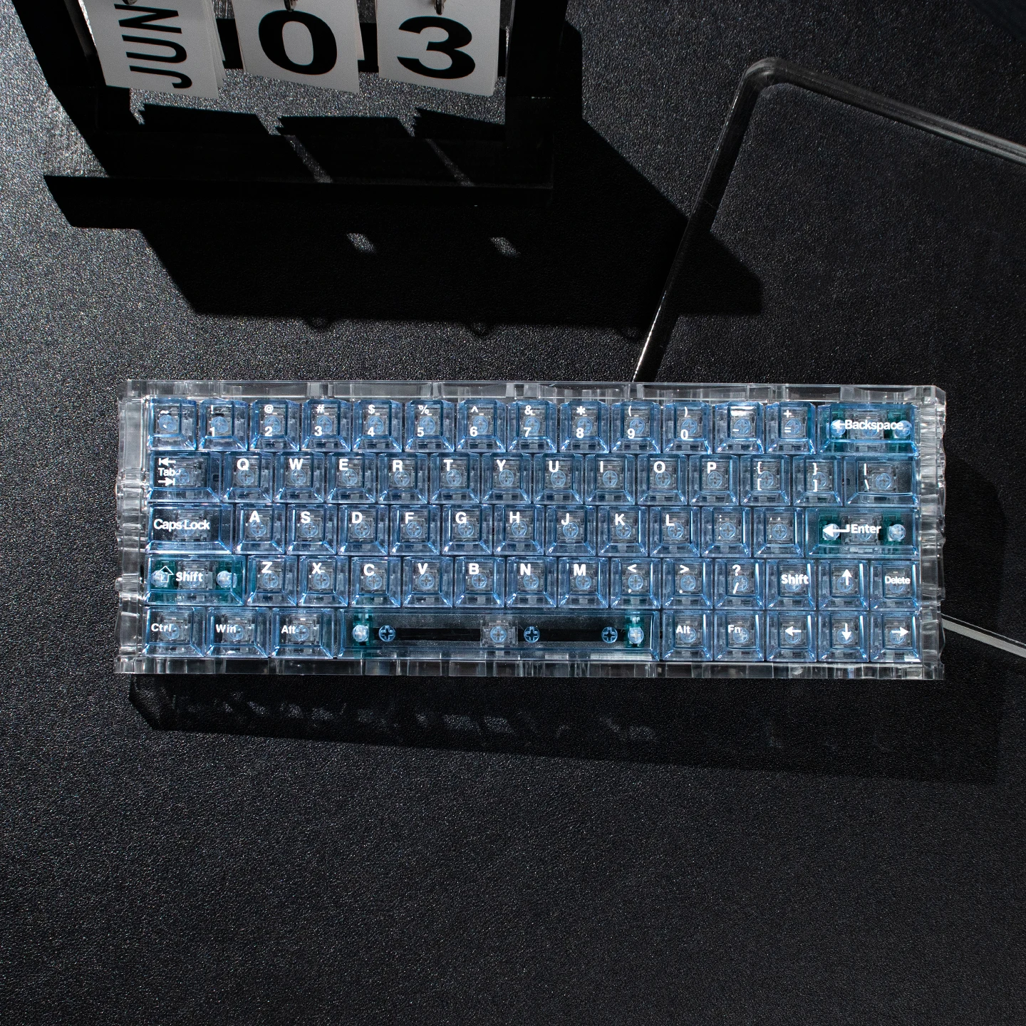 Cherryプロファイル 128キー スケルトン ブルー キーキャップ MX軸対応 - 画像 (2)