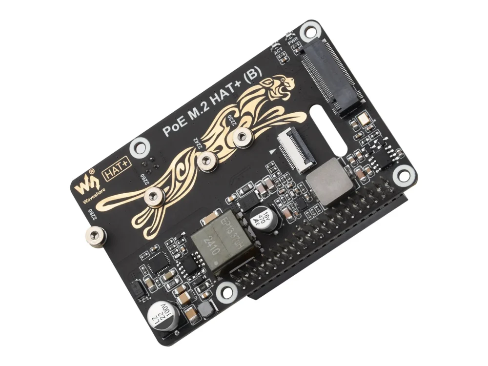 Raspberry Pi 5専用 PoE M.2 HAT+ (B)：NVMe SSD対応 拡張ボード - 画像 (4)