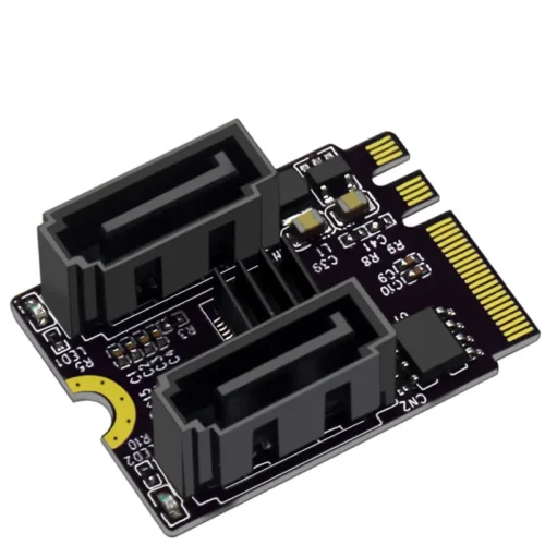 M.2（A＋E Key）対応 2ポート SATA3.0 拡張ライザーカード