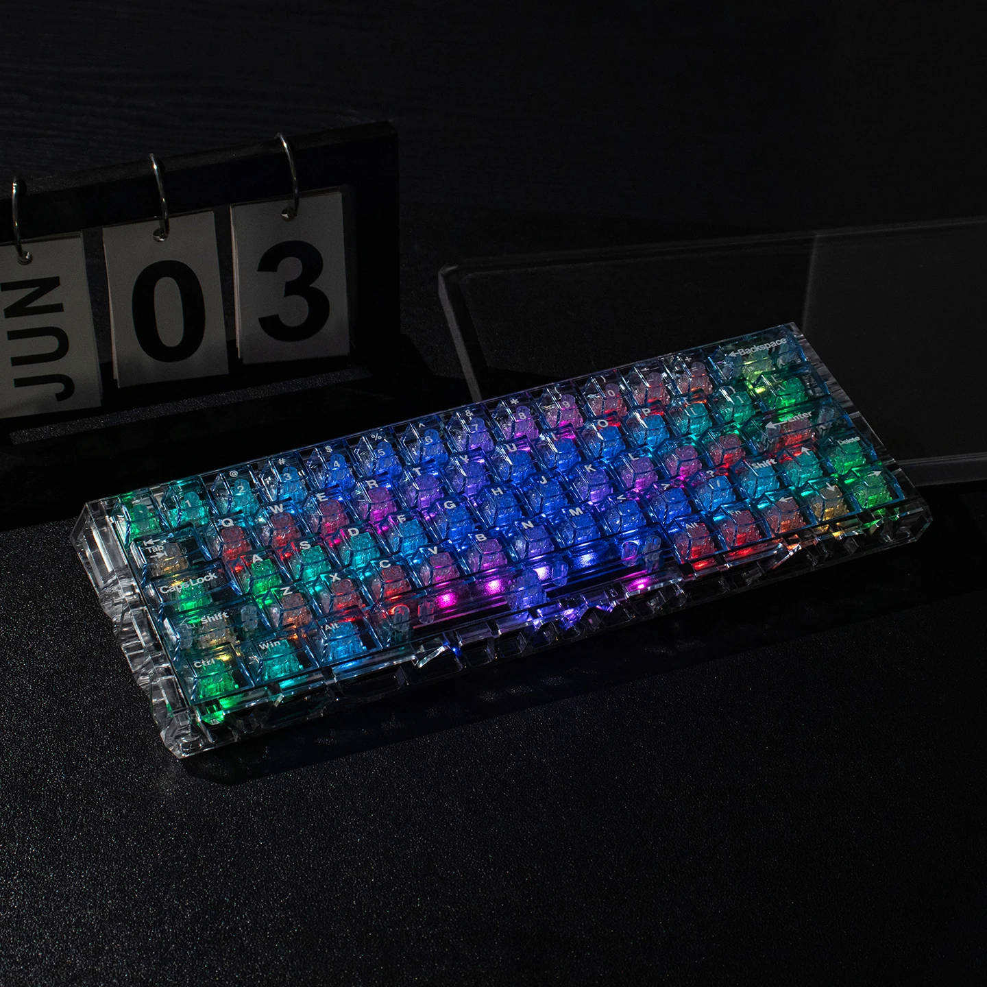 Cherryプロファイル 128キー スケルトン ブルー キーキャップ MX軸対応 - 画像 (3)