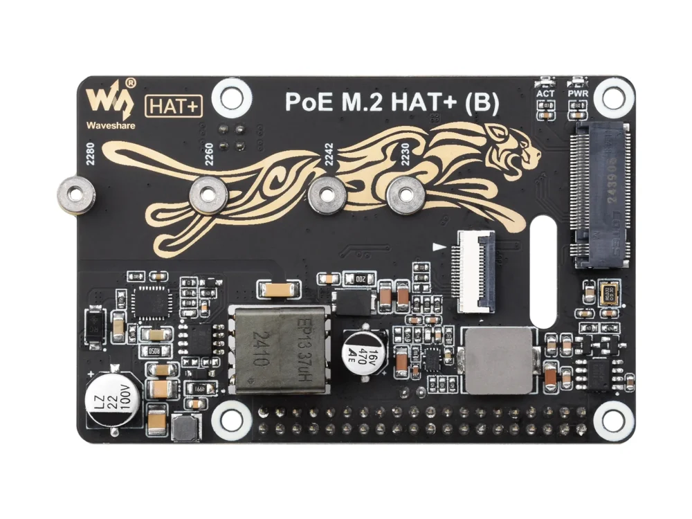 Raspberry Pi 5専用 PoE M.2 HAT+ (B)：NVMe SSD対応 拡張ボード - 画像 (3)