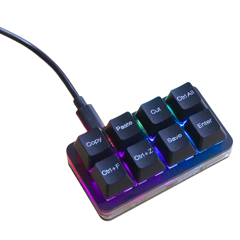 Vial対応 8キー プログラマブル ミニ ショートカットキーボード - 画像 (6)