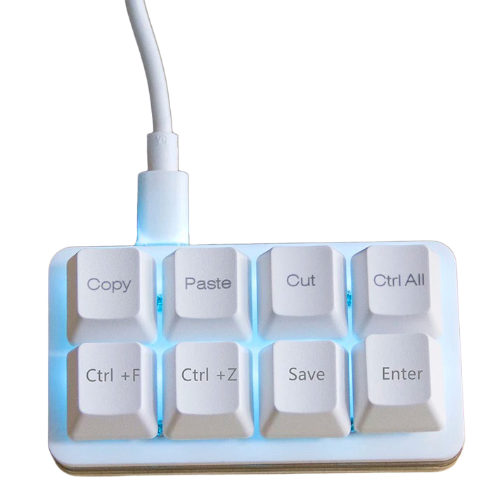 Vial対応 8キー プログラマブル ミニ ショートカットキーボード - 画像 (5)