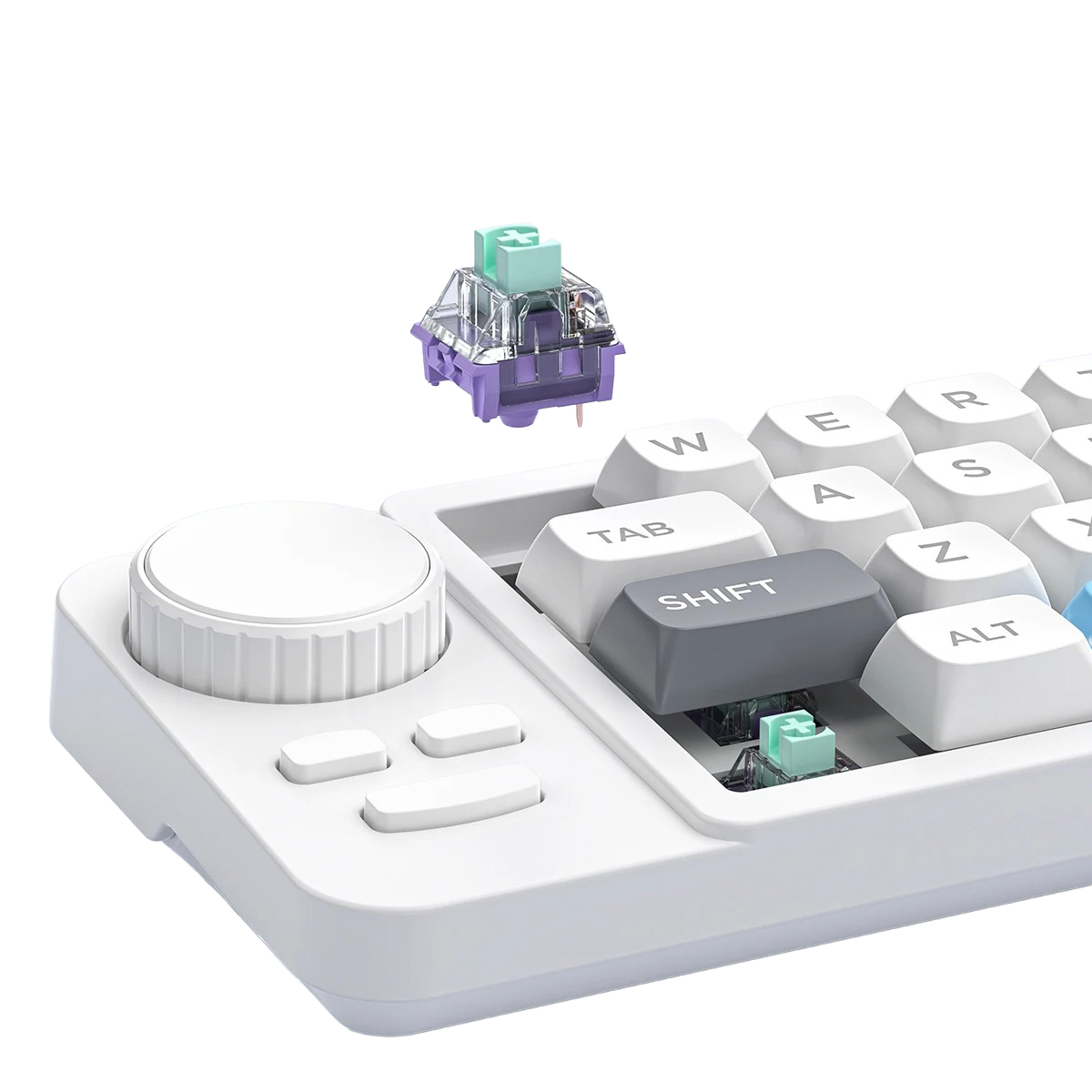 19キーフルプログラマブル ホットスワップ有線メカニカルキーパッド - ノブ・ジョイスティック搭載 - 画像 (4)