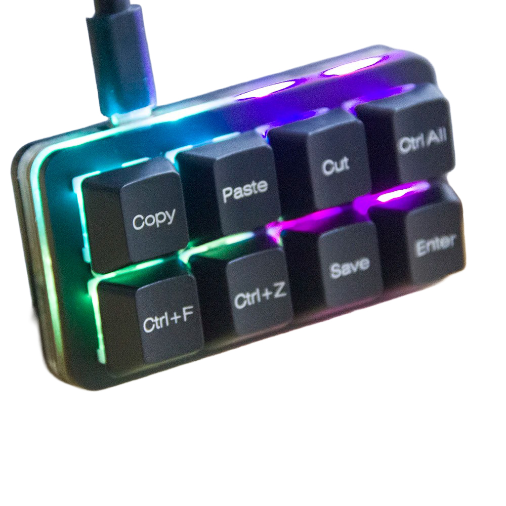 Vial対応 8キー プログラマブル ミニ ショートカットキーボード - 画像 (4)