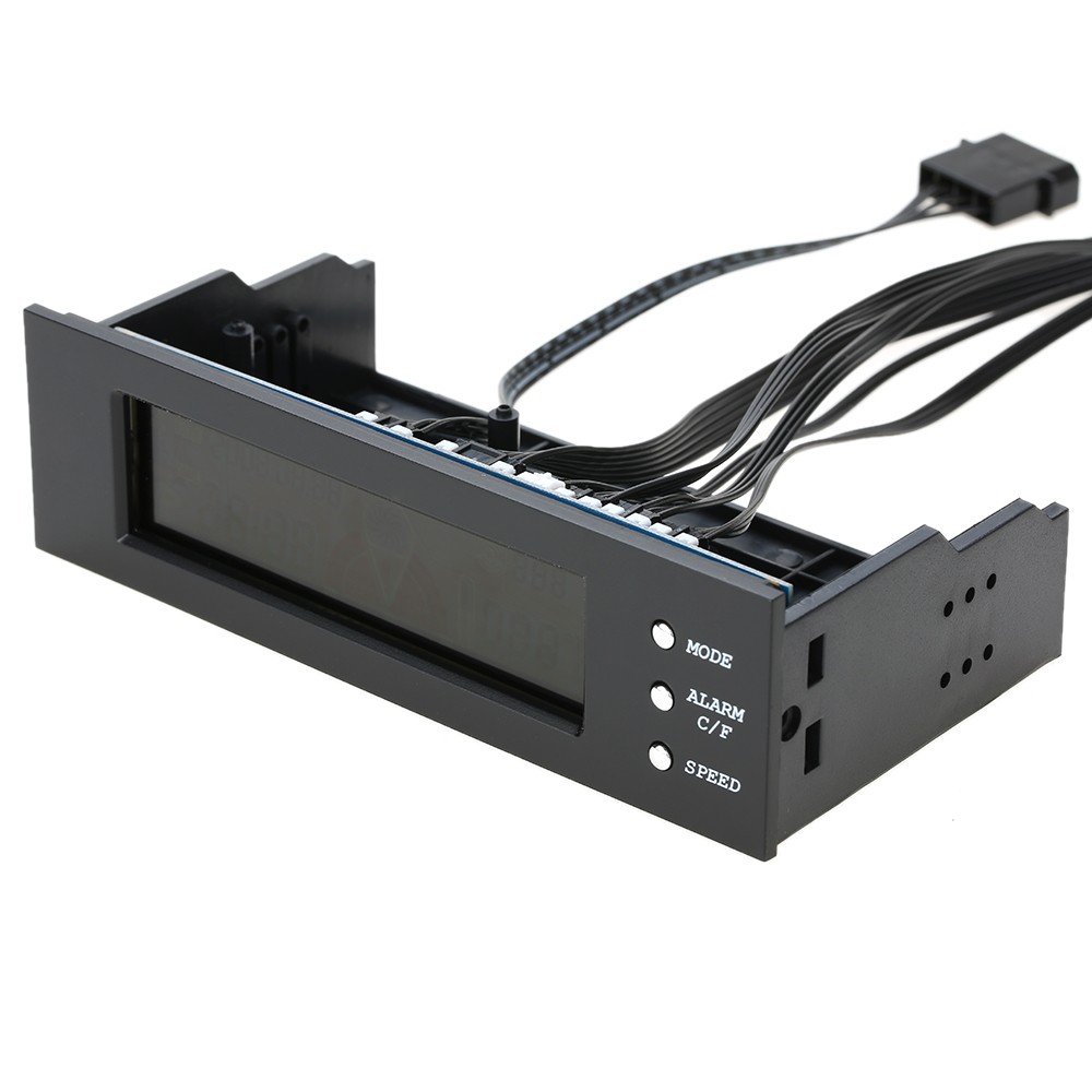 5.25インチ ベイ フロント液晶パネル3ファンスピードコントローラーCPU温度センサー - 画像 (12)