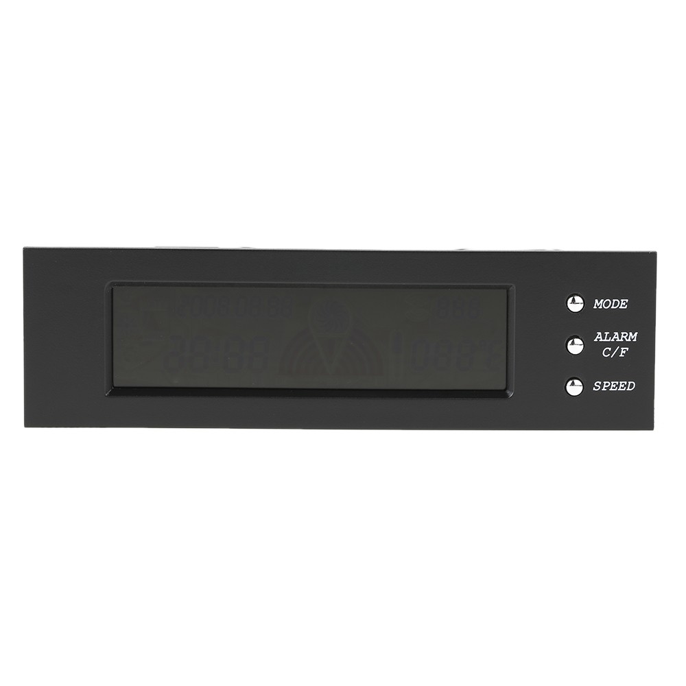 5.25インチ ベイ フロント液晶パネル3ファンスピードコントローラーCPU温度センサー - 画像 (11)