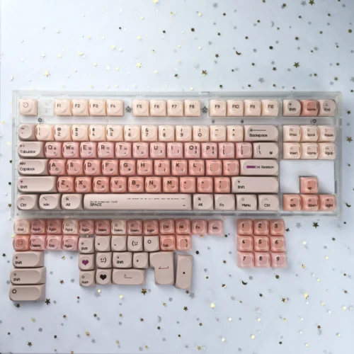 液状ファンデーション 韓国 ハングル文字 HOAプロファイル PBT + PC 136キー キーキャップセット