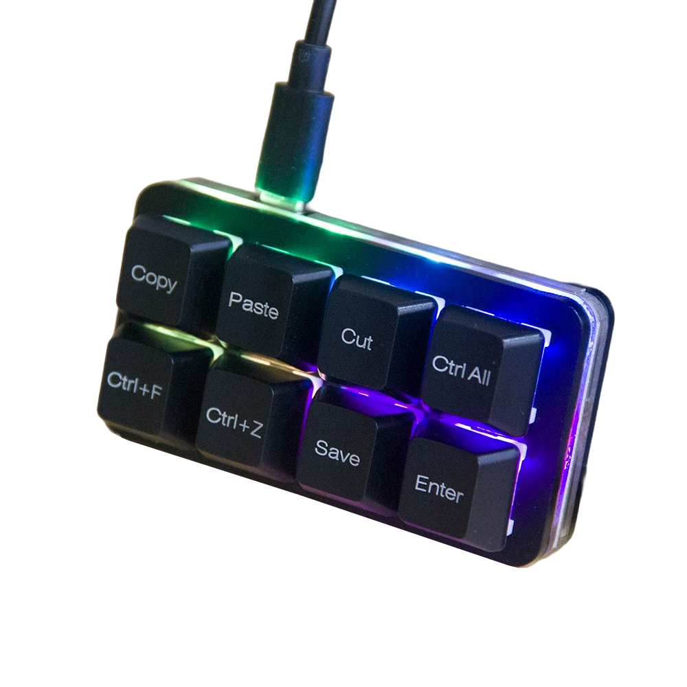 Vial対応 8キー プログラマブル ミニ ショートカットキーボード - 画像 (2)