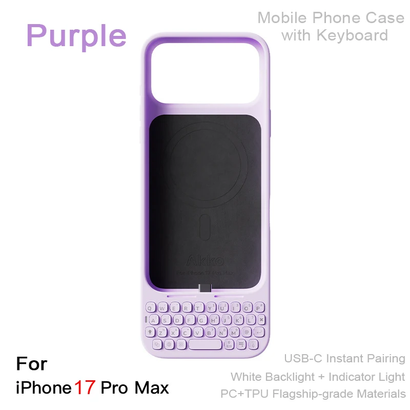 iPhone 16/17 Pro Max専用 キーボード一体型ケース 物理37キー搭載