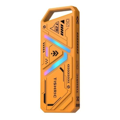 USB 3.2対応 外付けM.2 NVMe SSDケース RGBバックライト