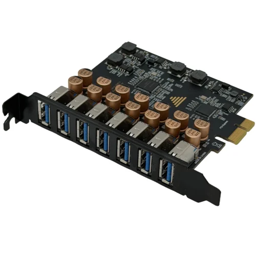 7ポート USB 3.2 Gen1 PCI Express 拡張カード 5Gbps高速転送