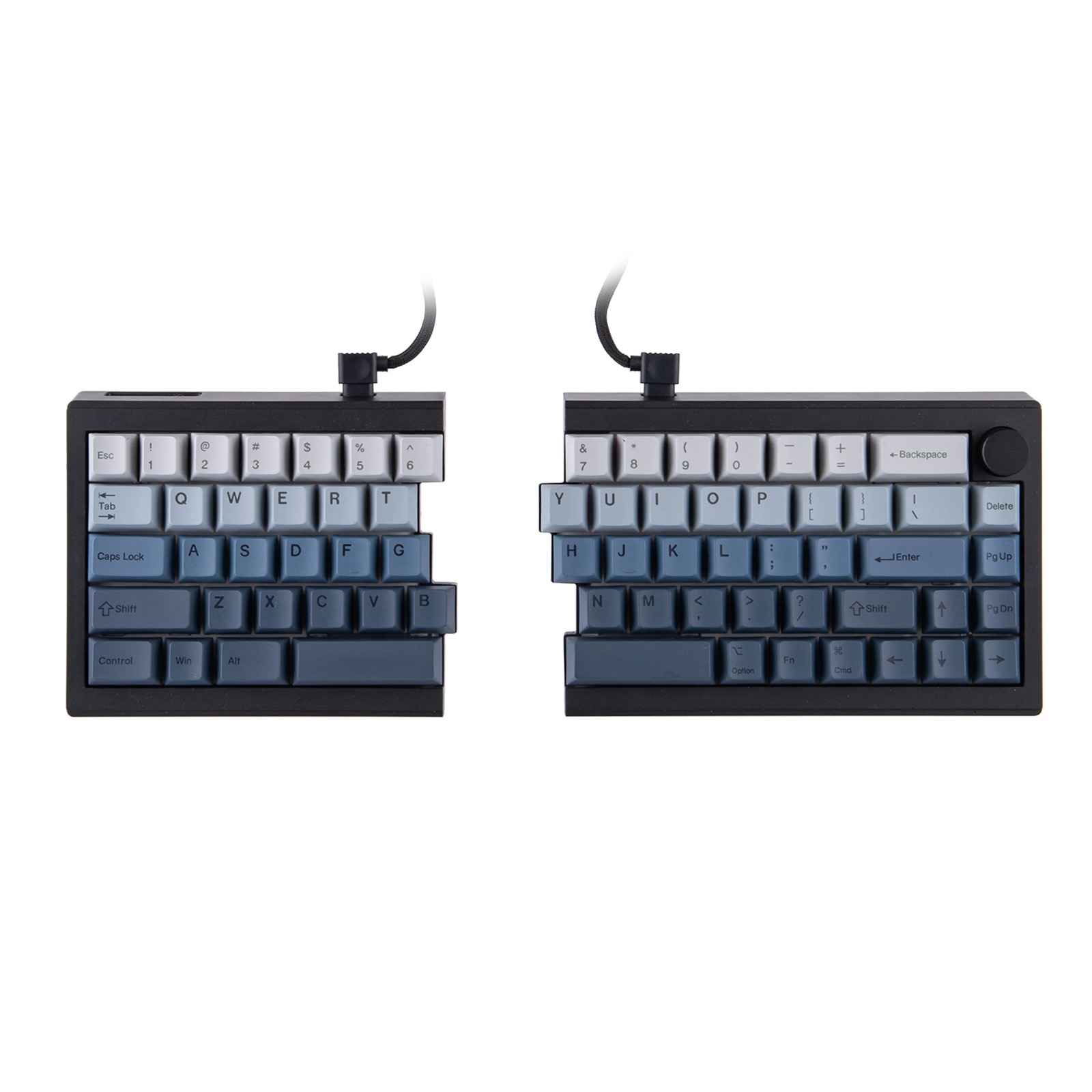 ケーブルで左右を接続した分割式メカニカルキーボード Split65