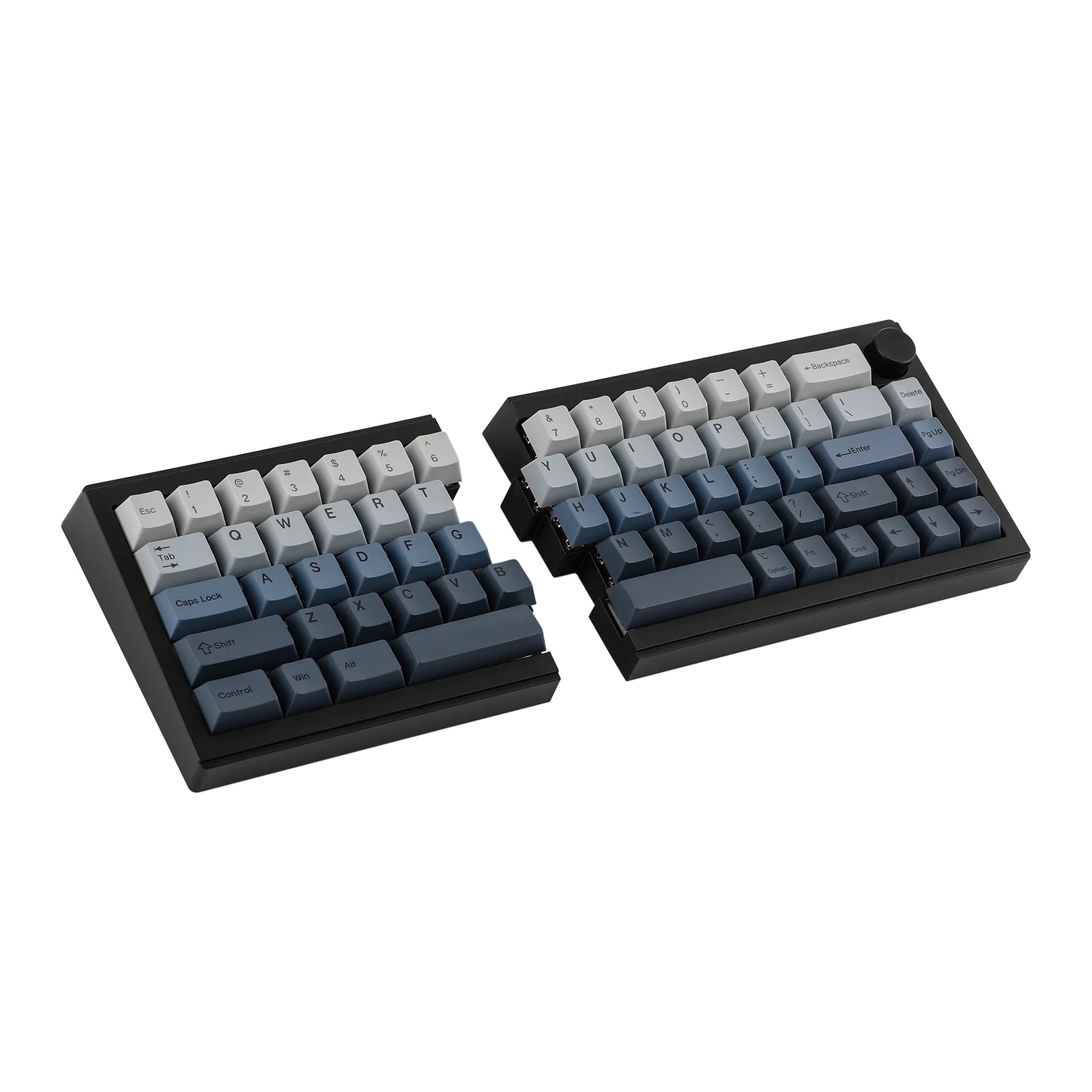 分割式メカニカルキーボード Split65を左右に分割した状態
