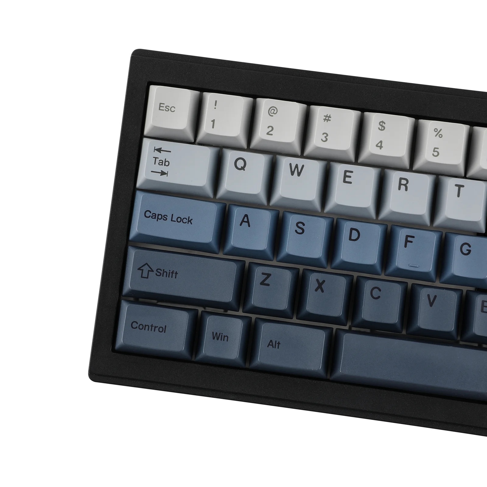 分割式メカニカルキーボード Split65のPBTキーキャップクローズアップ